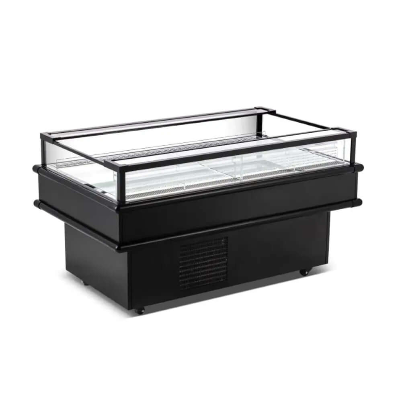 Ancaster Food Equipment IC61 61.2-Inch Glass-Sided Refrigerated Island Showcase