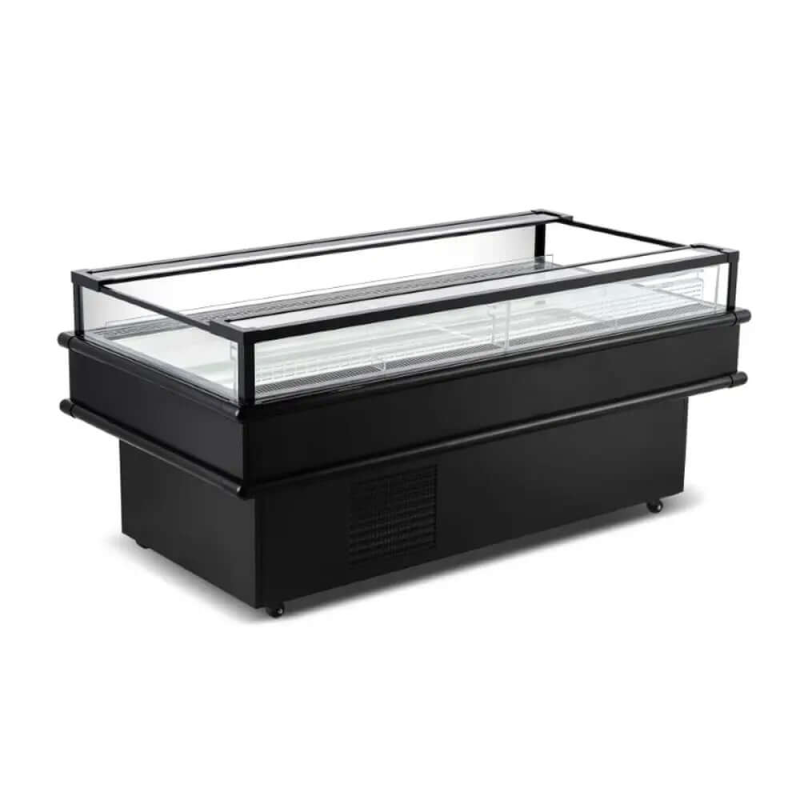 Ancaster Food Equipment AFE IC73 73-Inch Glass Island Display Refrigerator