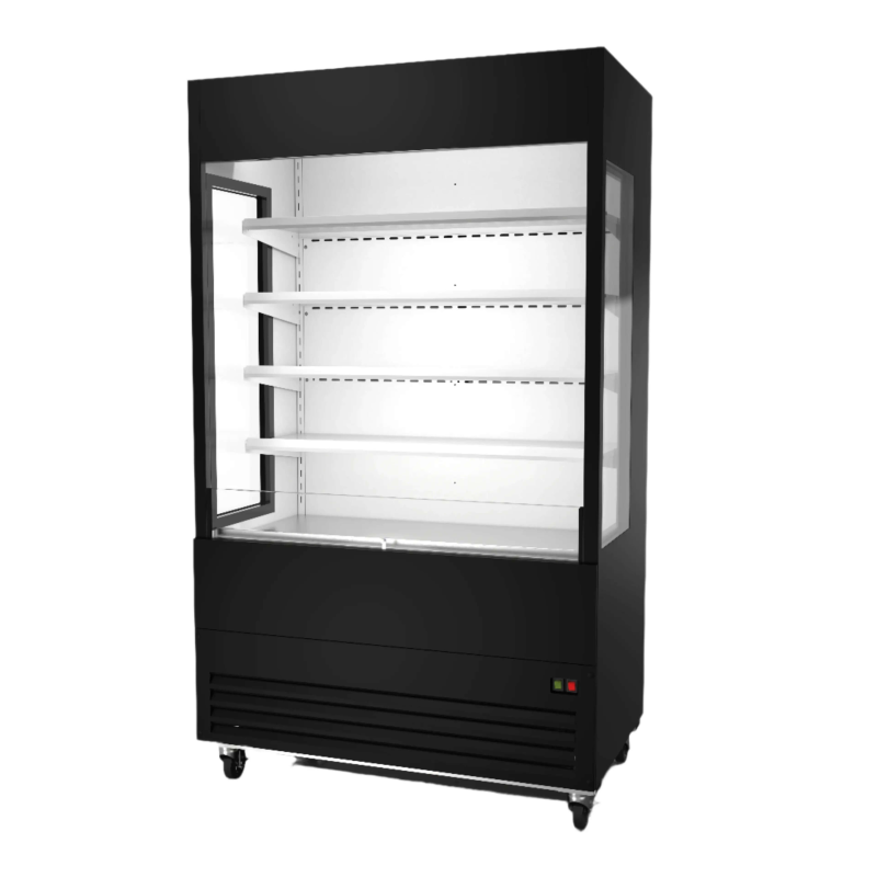Ancaster AFE-OC-48G 48-Inch Commercial Glass-Sided Open Display Refrigerator