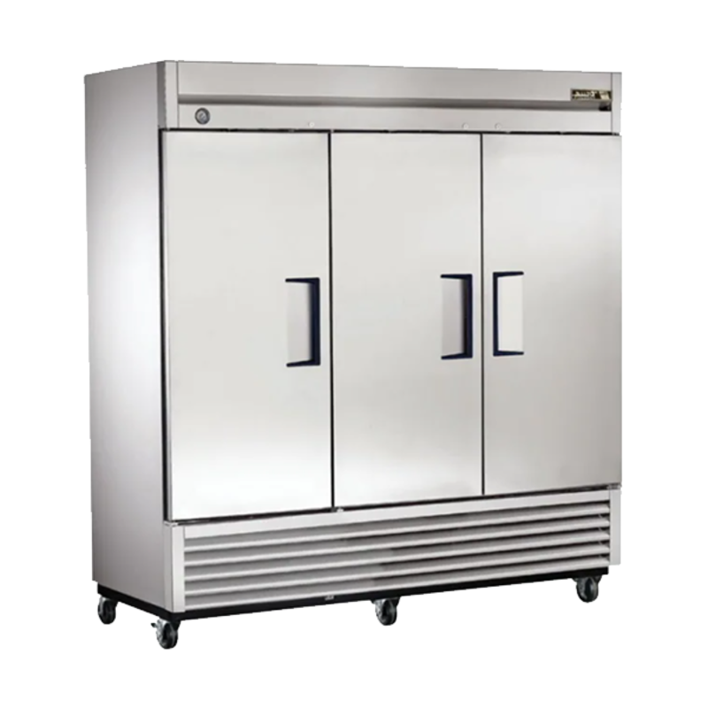 Refurbished True T-72F 78.1-Inch 3-Door Solid Reach-In Commercial Freezer