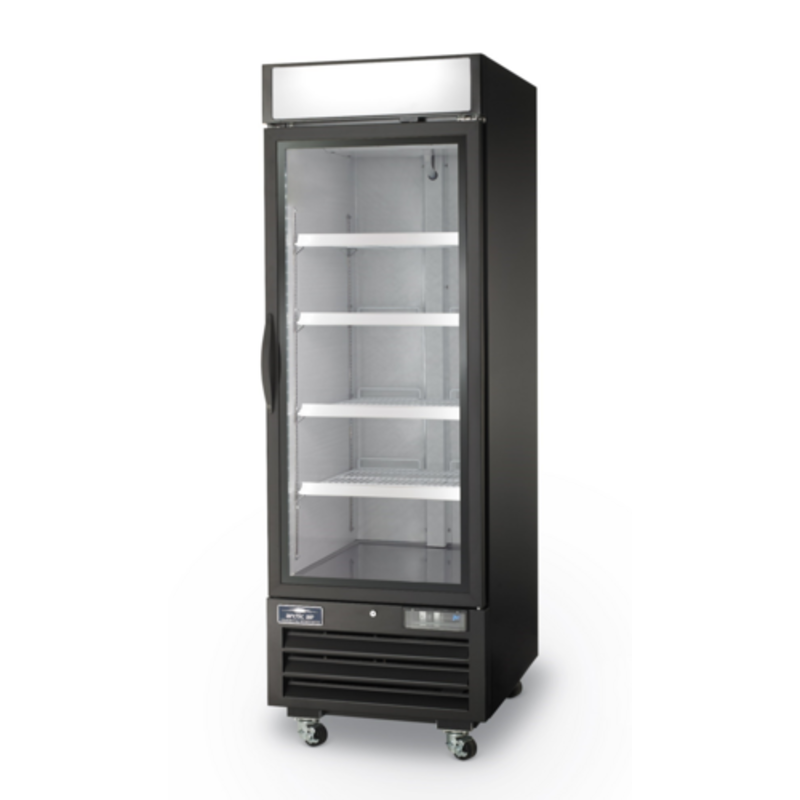 Arctic Air AFGDM23 27" Black Single Glass Door Display Freezer