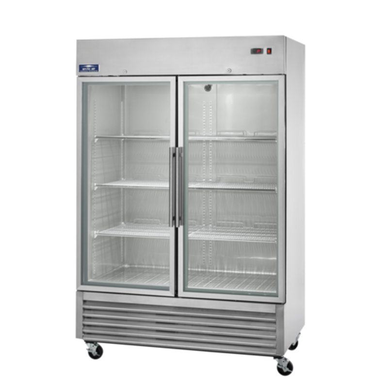 Arctic Air AGDF49 54-Inch Two-Section Glass Door Reach-In Freezer (49 Cu. Ft.)