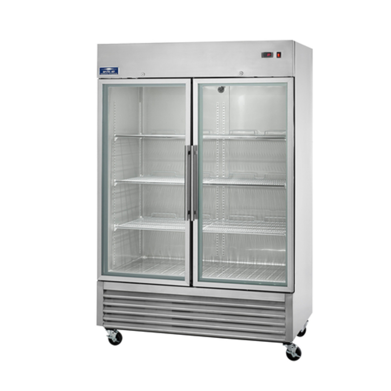 Arctic Air AGR49 49 Cu. Ft. Two-Section Commercial Glass Door Refrigerator