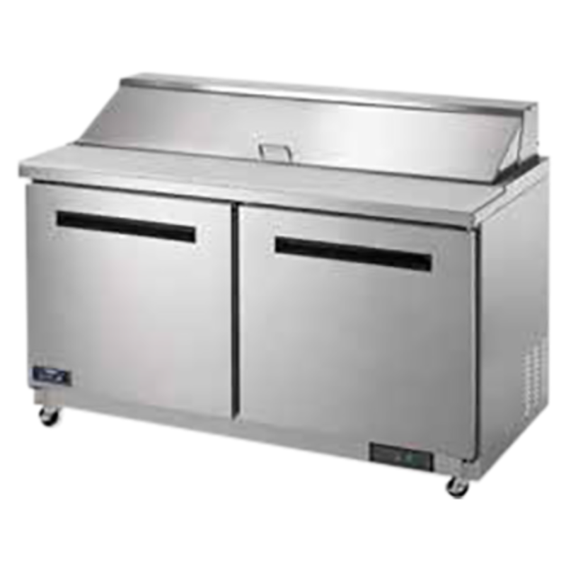 Arctic Air AST60R 61.25-Inch Two-Door Refrigerated Salad and Sandwich Prep Table
