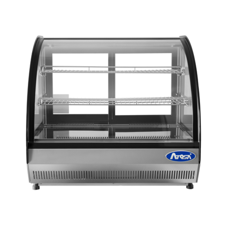 Atosa CRDC-35 27.6-Inch Curved Glass Countertop Refrigerated Merchandiser
