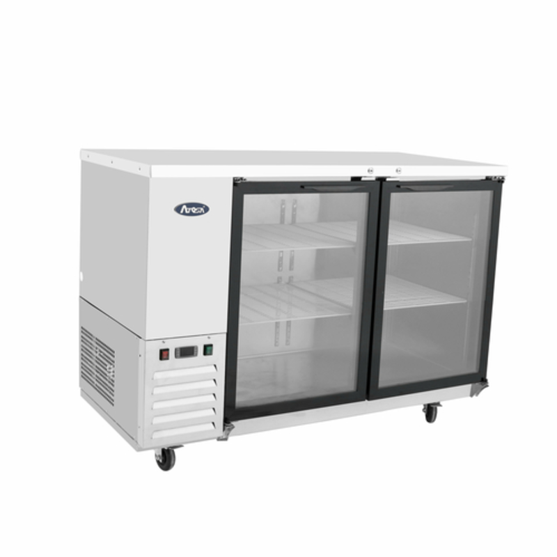 Atosa MBB48GGR 48-Inch Stainless Steel Glass Door Back Bar Cooler