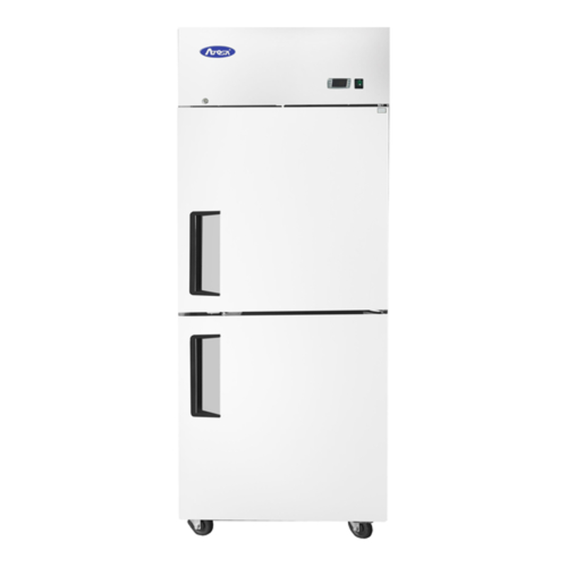 Atosa MBF8007GR 28.75-Inch Top-Mount Reach-In Freezer with Two Half-Doors
