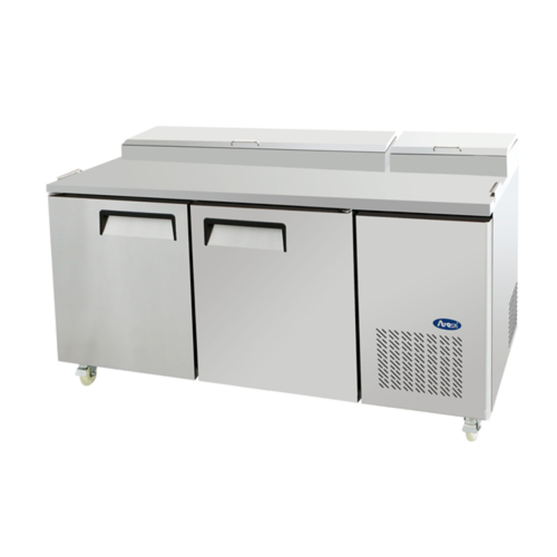 Atosa MPF8202GR 67" Refrigerated Pizza Preparation Table - 18.5 Cu. Ft.