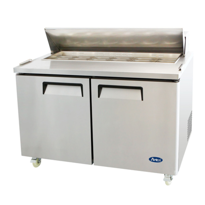 Atosa MSF8303GR 60-Inch Two-Door Refrigerated Sandwich and Salad Prep Table