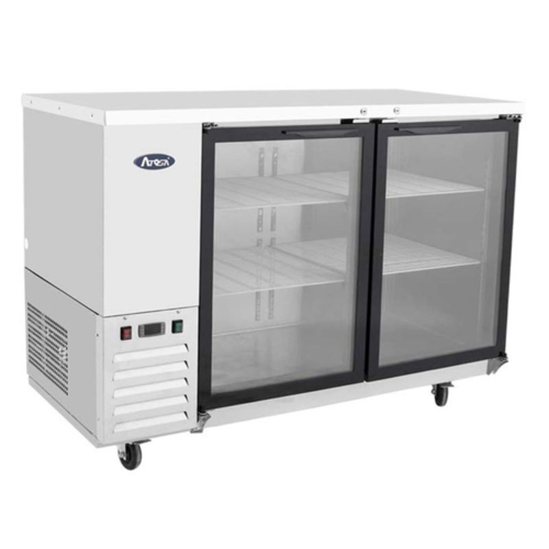 Atosa SBB48GGRAUS1 48" Glass Door Refrigerated Back Bar Cooler - Shallow Depth