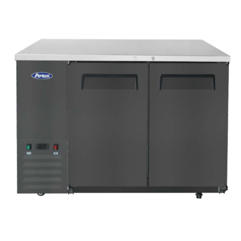 Atosa SBB48GRAUS2 48-Inch Solid Door Shallow Depth Back Bar Cooler