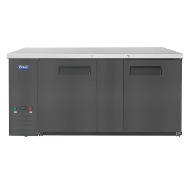 Atosa SBB69GRAUS2 68" 2-Door Shallow Depth Refrigerated Back Bar Cooler