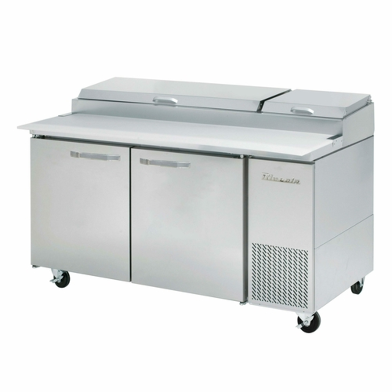 Blue Air BAPP67-HC 67-Inch Commercial 2-Door Refrigerated Pizza Prep Station
