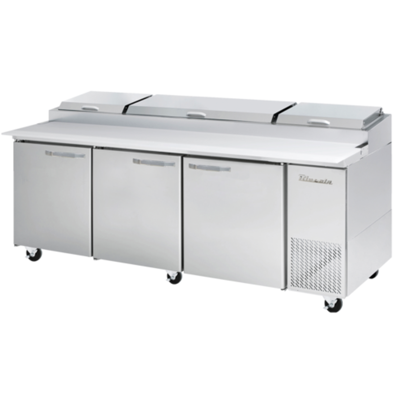Blue Air BAPP93-HC 93" Three-Door Refrigerated Pizza Prep Station