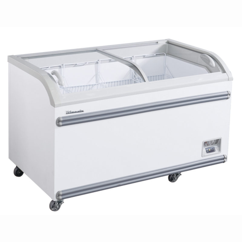 Blue Air BCF80-HC 79.38-Inch Glass Top Ice Cream Merchandiser Chest Freezer