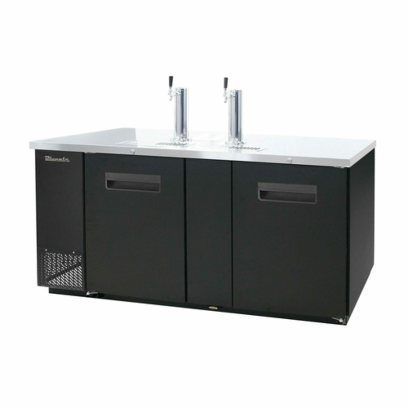 Blue Air BDD69-3S-HC 69-Inch Stainless Steel 3-Keg Commercial Draft Beer Dispenser