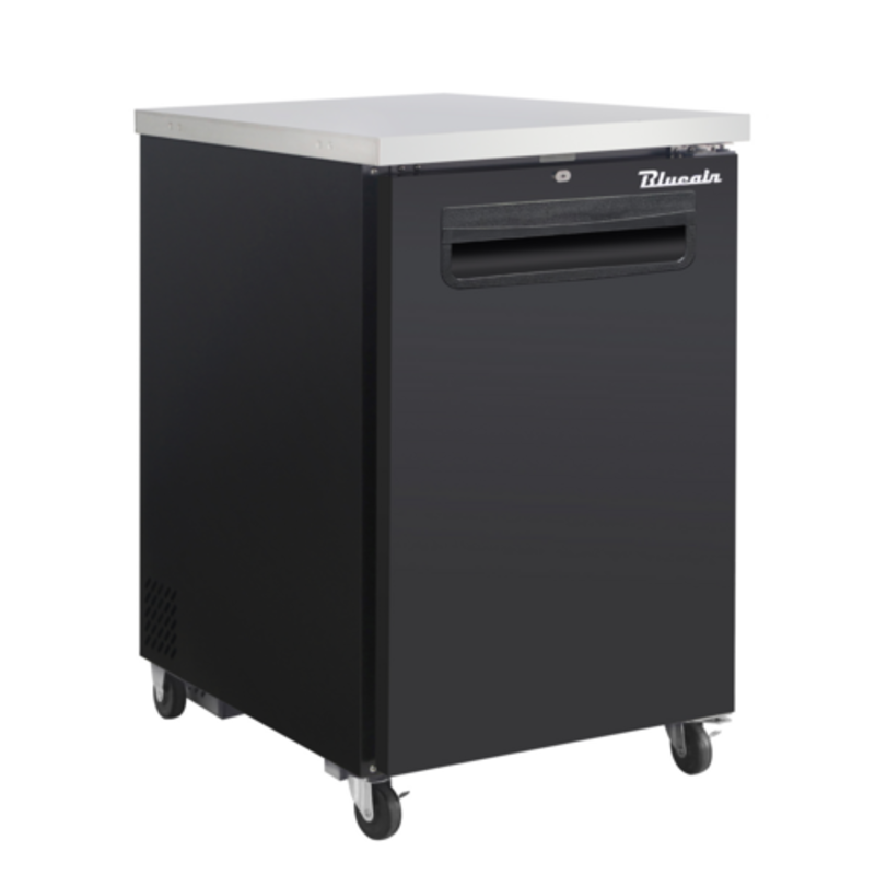 Blue Air BLBB23-1B-HC 24-1/8" Single-Section Solid Door Back Bar Refrigerator