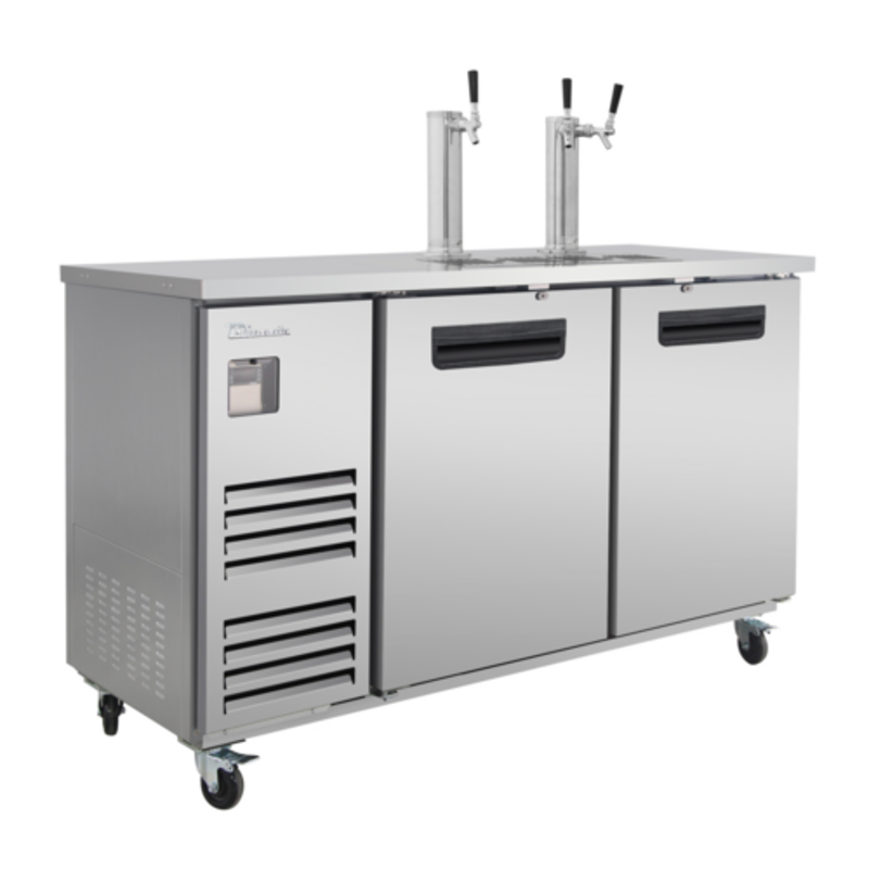 Blue Air BLKC69-3S-HC 69-Inch Commercial Kegerator with Dual Towers