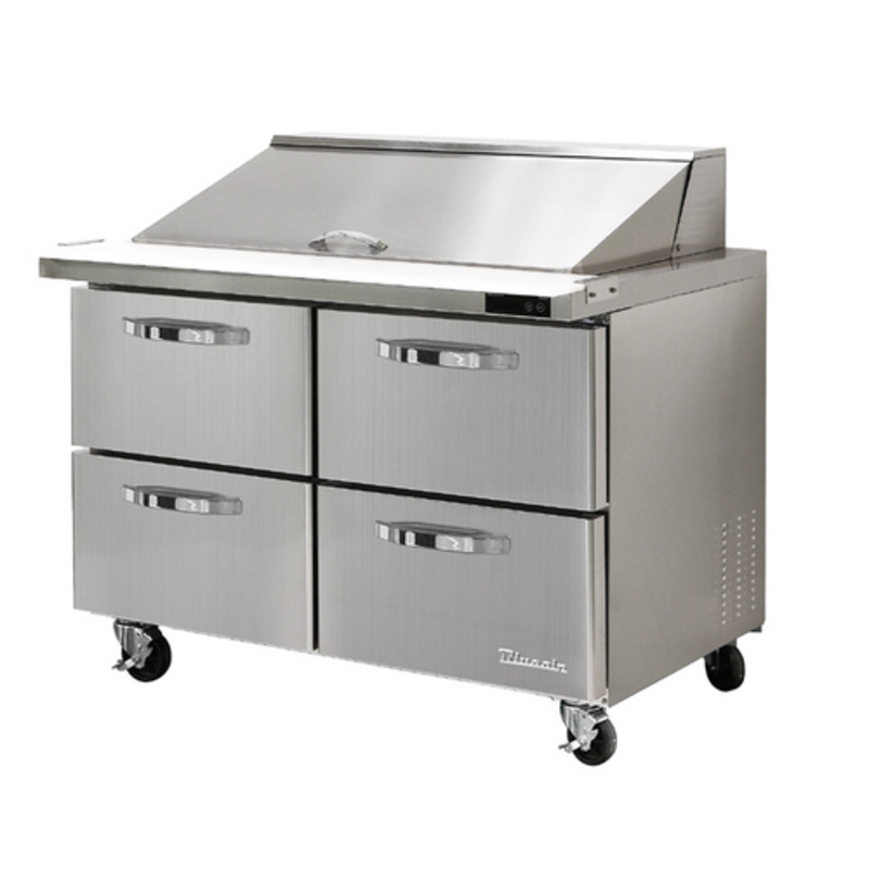 Blue Air 48-Inch 4-Drawer Mega Top Sandwich & Salad Prep Cooler (BLMT48-D4-HC)