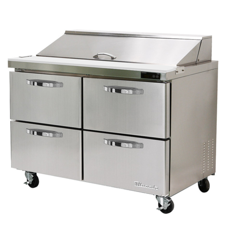 Blueair BLPT60-D4-HC 60.5" Refrigerated Prep Table with 4 Drawers