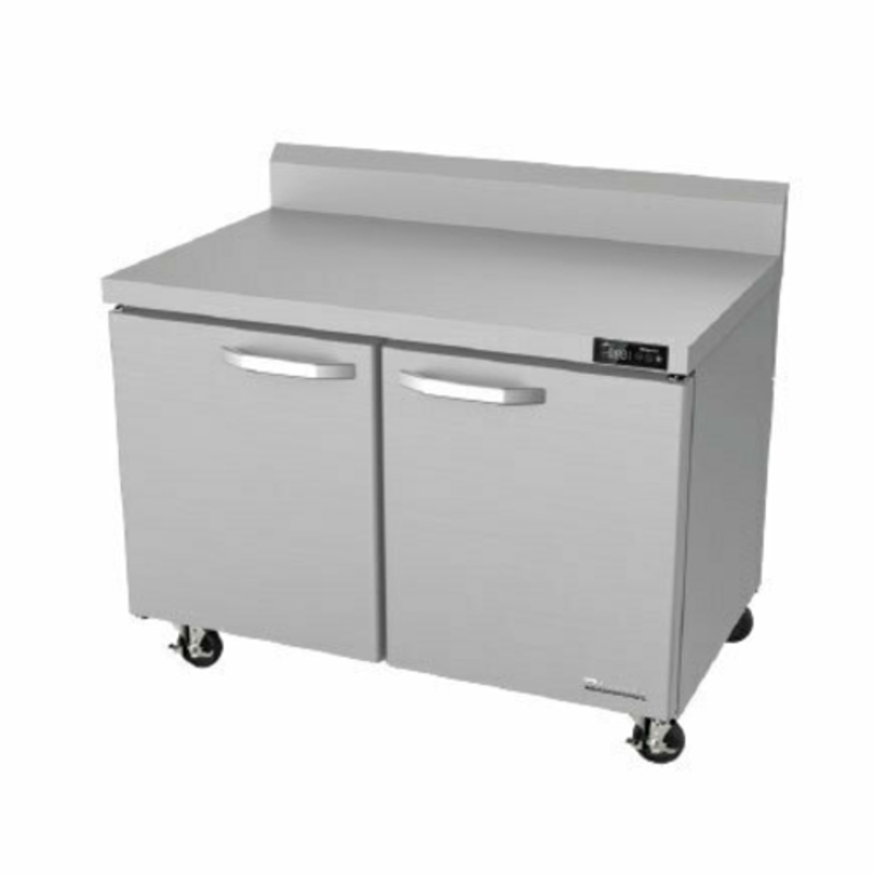 Blue Air BLUF60-WT-HC 60-Inch Two-Door Worktop Freezer with Backsplash