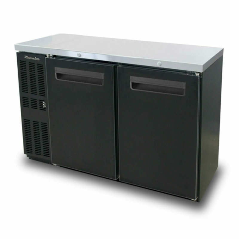 Blue Air BNB-48BT-HC 48.25" Shallow Depth Solid Door Back Bar Cooler