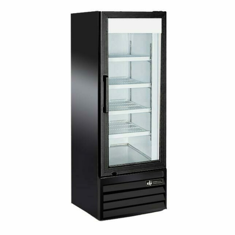 EFI C1-22.5GDX 10.8 cu. ft. Single Glass Door Display Refrigerator