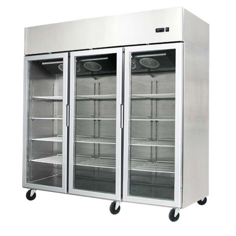 EFI C3-78GDSVC 77.8-Inch Top-Mount 3-Glass Door Commercial Display Refrigerator
