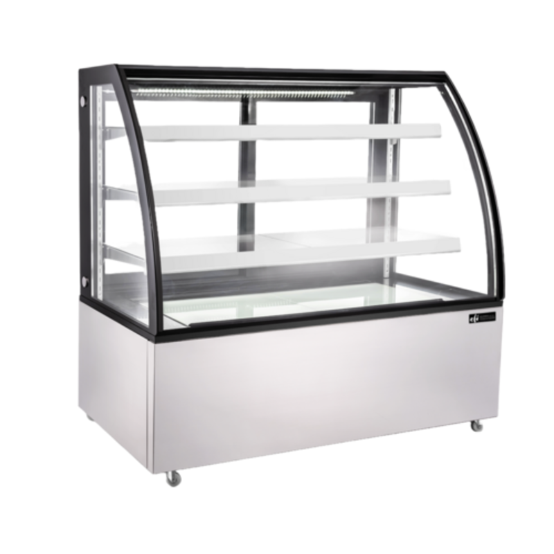 EFI CGCM-6156 61-Inch Versa Series Curved Glass Refrigerated Merchandiser