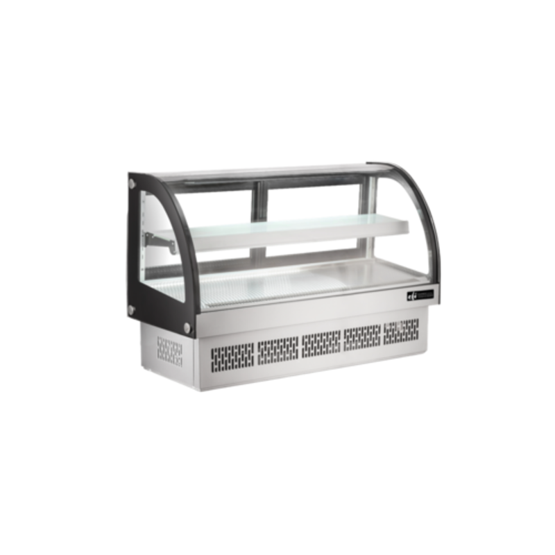 EFI CGCM-CT-4833 48.5" Drop-In Refrigerated Curved Glass Display Case