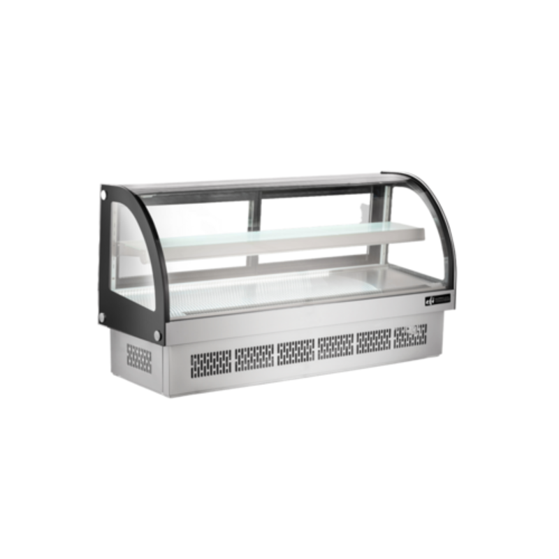 EFI 60.5" Refrigerated Drop-In Countertop Display Case - 8.3 Cu. Ft.