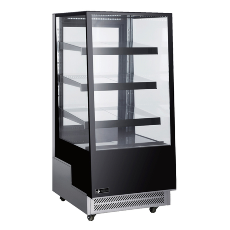 EFI CGSM-2657 25.6" Black Refrigerated Glass Bakery Display Case