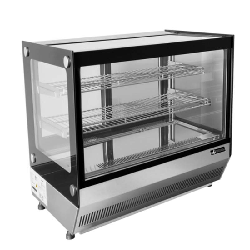 EFI CGSM-CT-2726 27.6" Stainless Steel Refrigerated Countertop Display Case