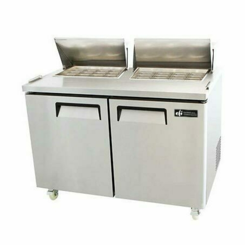 EFI CMDR2-60VC 60-Inch Two-Door Refrigerated Mega Top Sandwich Prep Table