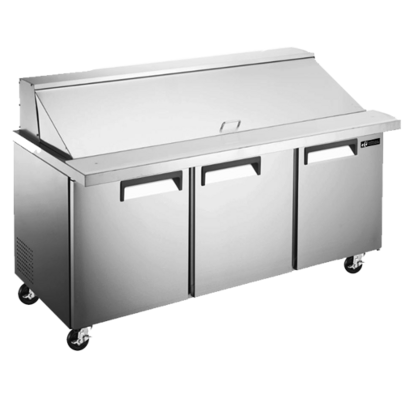 EFI CMDR3-72VCX 70.4-Inch X-Line Mega Top Refrigerated Prep Station