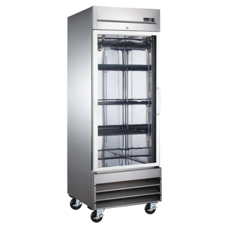 EFI F1-27GDSVCX-L X-Line 29" Stainless Steel Single Glass Door Merchandiser Freezer