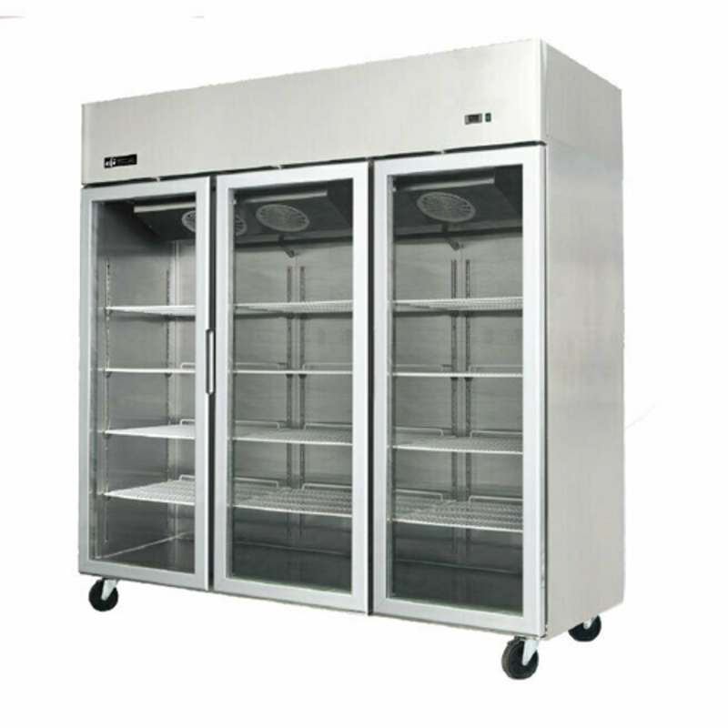 EFI Versa-Chill F3-78GDSVC 67 Cu. Ft. 3-Door Reach-In Display Freezer