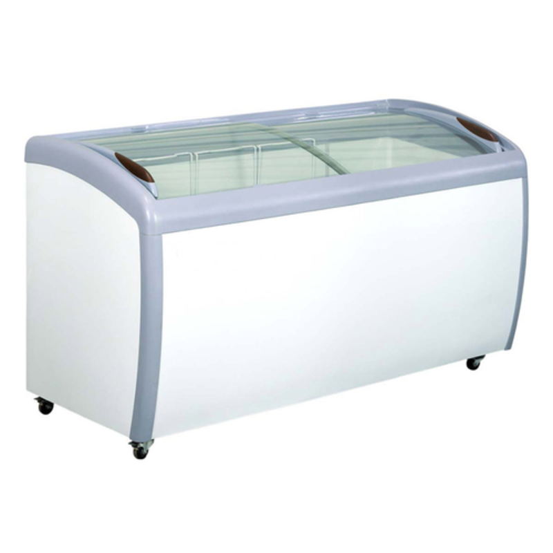 EFI FCCG-60 60-Inch Curved Glass Ice Cream Merchandiser