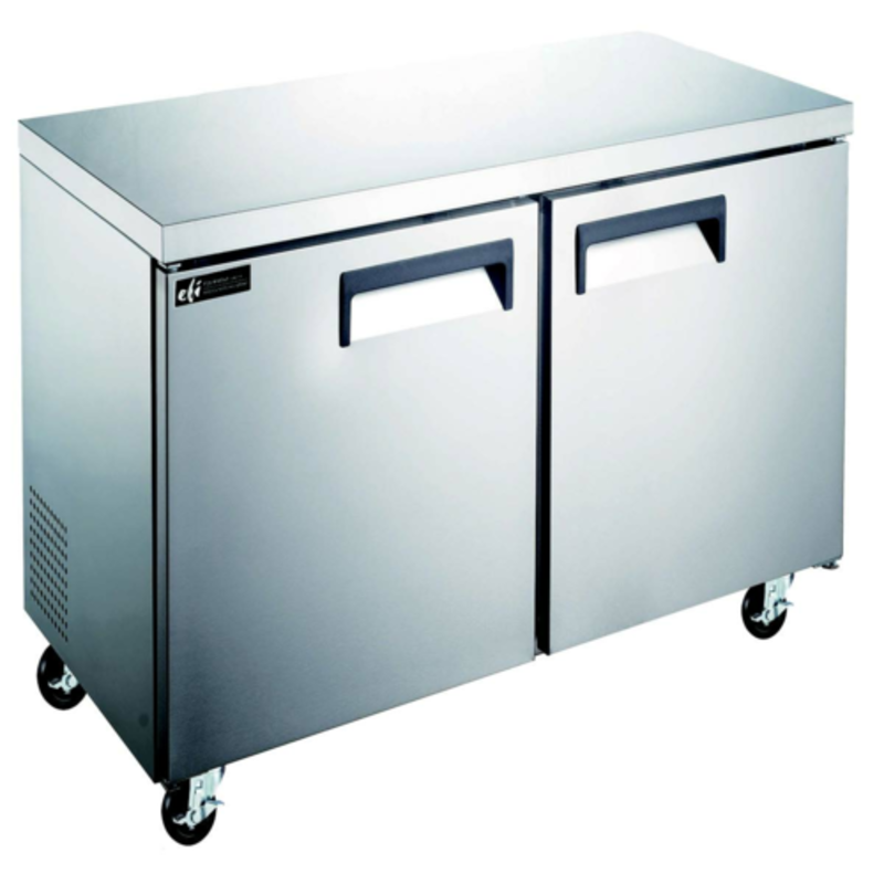 EFI Versa-Chill 36.2" Solid Double Door Undercounter Freezer FUDR2-36VCX