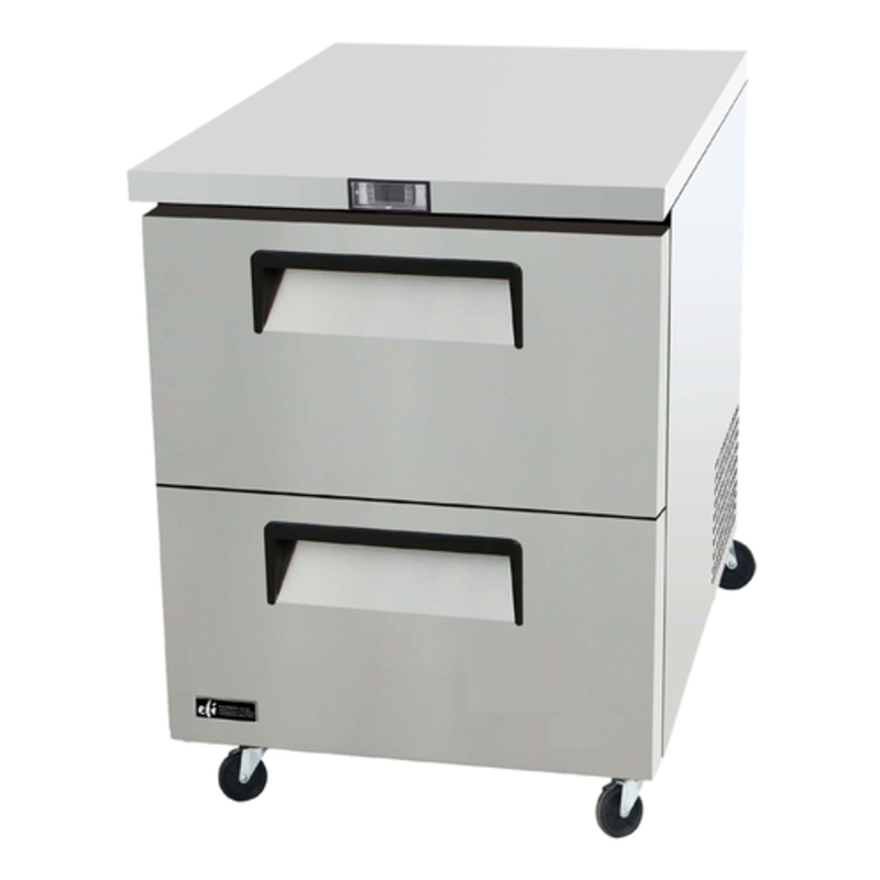 EFI FUDW2-27VC Versa-Chill 27.5-Inch 2-Drawer Undercounter Freezer Unit