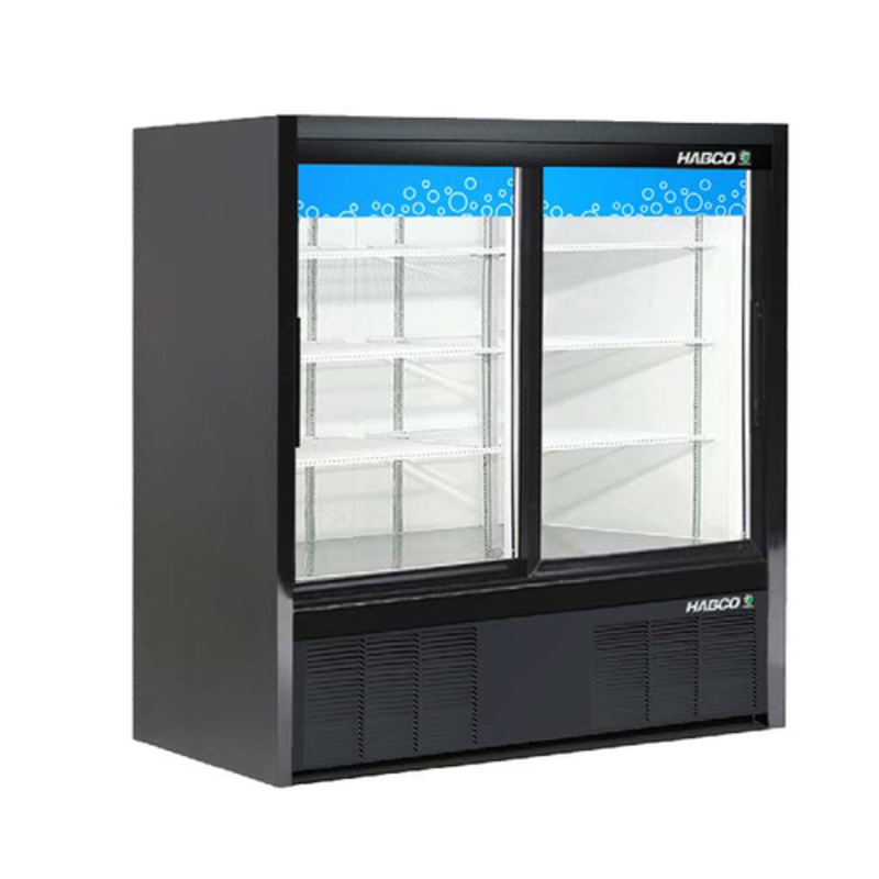 Habco ESM14SL48HC 47-Inch Black Sliding Glass Door Display Cooler