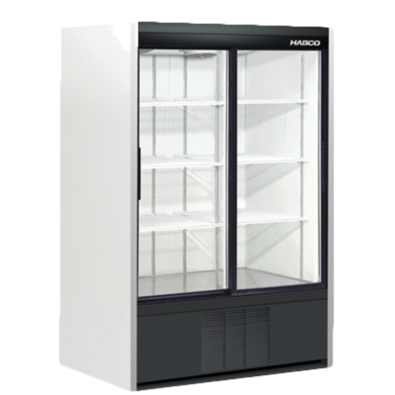 Habco SE40EHC 47.5" Two-Section Sliding Glass Door Refrigerator