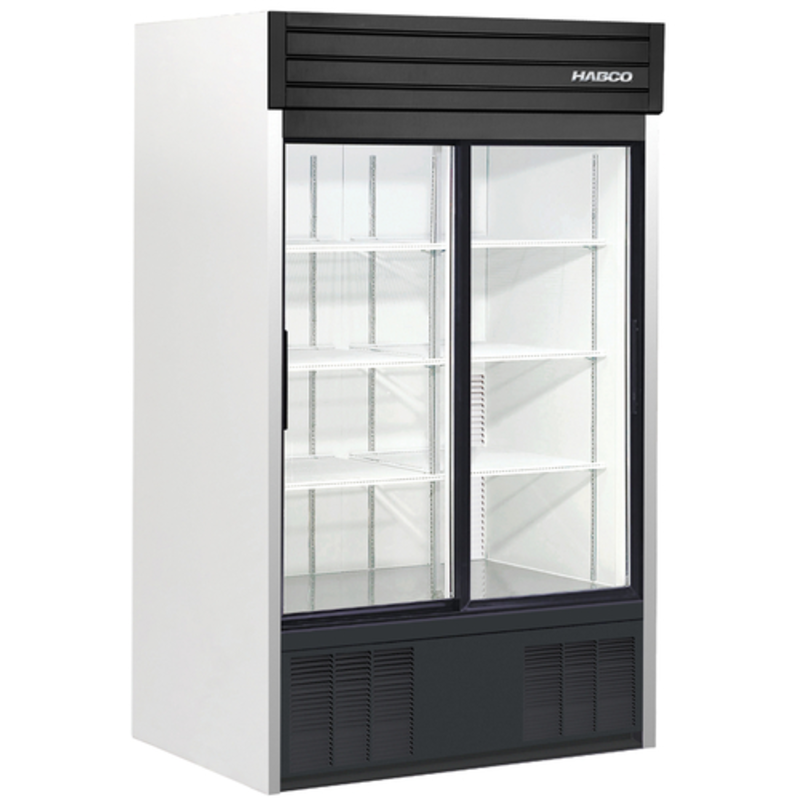 Habco SE42HCSAG 47.5-Inch Two-Door Sliding Glass Refrigerated Display Cooler