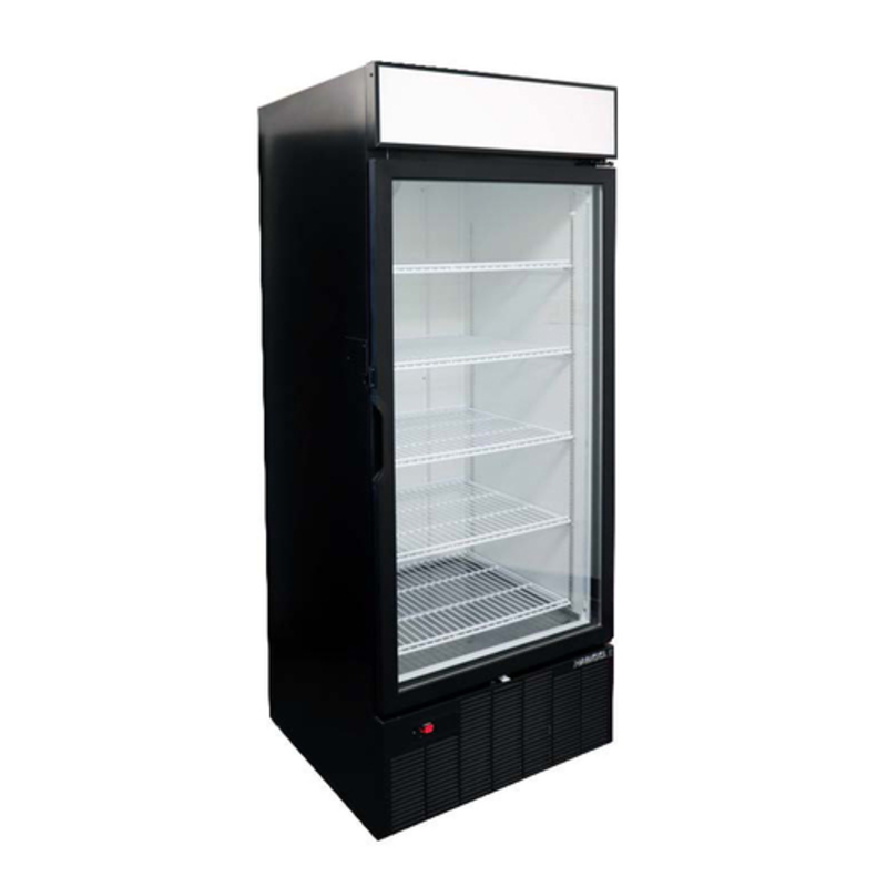 HABCO SF28HCBXM 1-Section Glass Door Display Freezer - 30.5 Inch