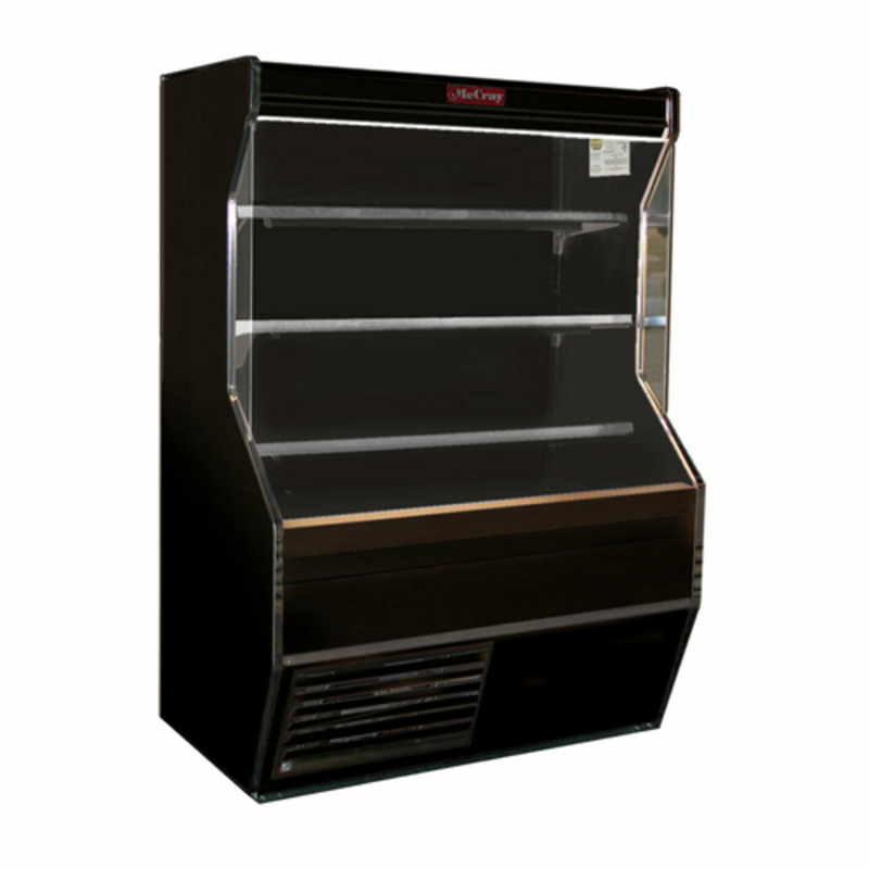 Howard-McCray SC-D32E-3-B-LED 38-Inch Black Open Air Dairy Merchandiser