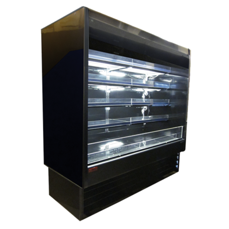 Howard McCray SC-OD35E-4-B-LED 51" Black Open Display Dairy Merchandiser