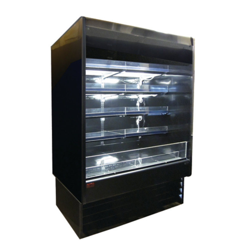 Howard-McCray SC-OD35E-5-SL-S 63" Multi-Purpose Endless Open Refrigerated Merchandiser with Rear Sliding Doors