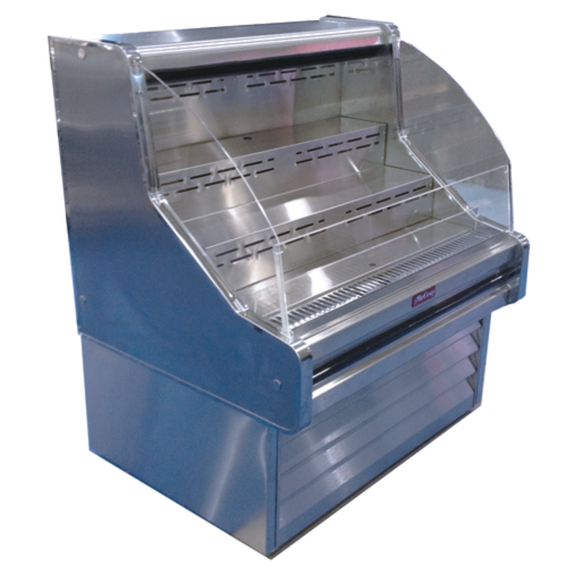 Howard-McCray SC-OS30E-5C-S-LED 63" Stainless Steel Open Refrigerated Display Case