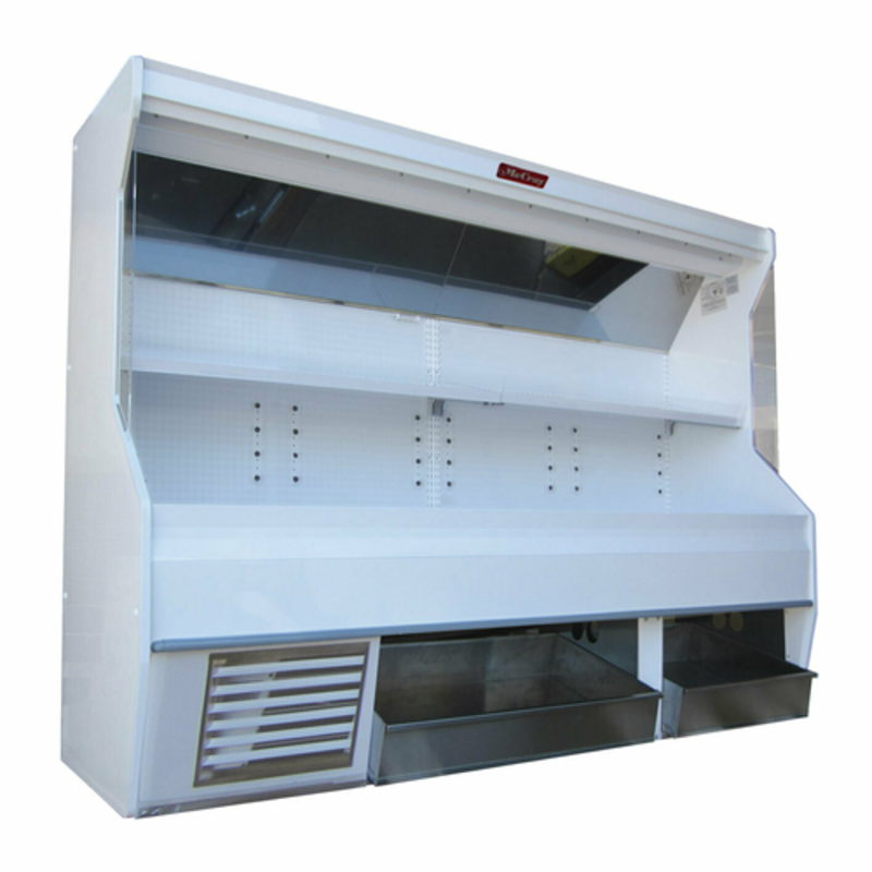 Howard-McCray SC-P32E-6S-BINS-LED 74-Inch Endless Produce Merchandiser with Dry Storage Bin