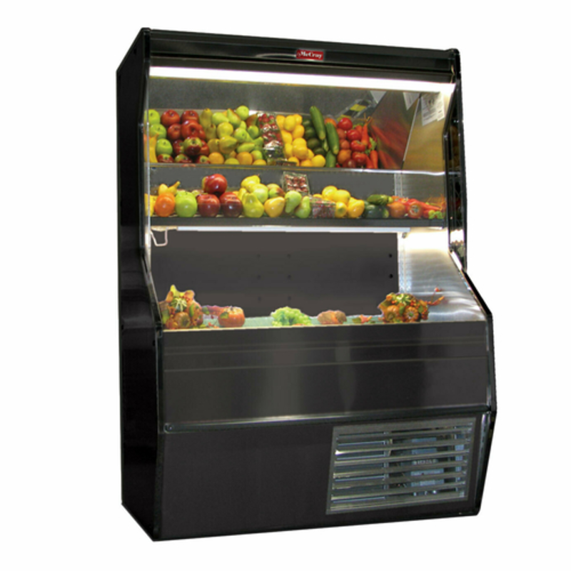 Howard-McCray SC-P32E-8S-B-LED 98" Black Multi-Deck Open Produce Merchandiser